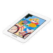 Niedliche Weiße Katze Maus Beste Freunde Fahrradna Magnet (Linke Seite)