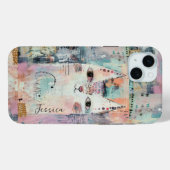 Niedliche weiße Katze Personalisiert Case-Mate iPhone Hülle (Rückseite (Horizontal))