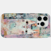 Niedliche weiße Katze Personalisiert Case-Mate iPhone Hülle (Rückseite (Horizontal))