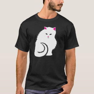 Niedliche weiße Kitty-Katze T-Shirt