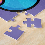 Niedliche weiße kosmische Weltraumkatze Puzzle (Seite)