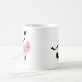 Niedliche weiße Kuh Kaffeetasse (Mittel)