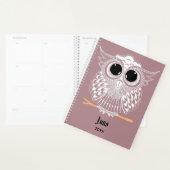Niedliche Weiße Owl Mandala Doodle Henna Muster Planer (Anzeige)
