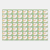 Niedliche weiße Schafe für Ihre Kinder Geschenkpapier Set (Vorderseite)