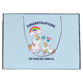 Niedliche weiße Schlösser Magische Mama & Baby Glü Große Geschenktüte (Vorderseite)