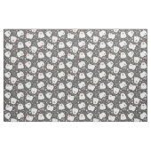 Niedliche weiße Spitz Muster mit Herz Stoff (Fat Quarter (45,7 x 55,9 cm))
