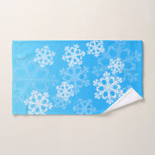 Niedliche weiße Weihnachtsschneeflocken Handtuch (Handtuch)