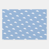 Niedliche weiße Wolke, neunblass blauer Junge Geschenkpapier Set (Vorderseite 2)