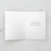 Niedliche Weißlichtuberflächen Illustration Ostern Feiertagskarte (Innenseite)