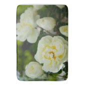 Niedliche Weißrosen für positive Badematte (Vorderseite Vertikal)