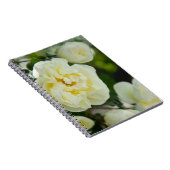 Niedliche Weißrosen für positive Notizblock (Rechte Seite)