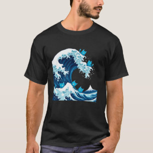 Niedliche Welle von Blauen Katzen für Kamala T Shi T-Shirt