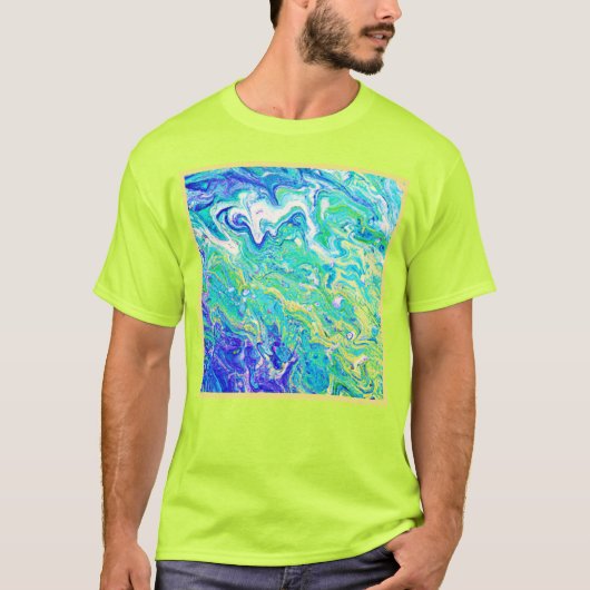 Niedliche Wellenmuster T-Shirt (Vorderseite)