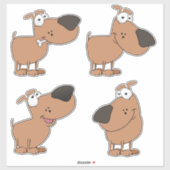 Niedliche Welpe Aufkleber (Blatt)