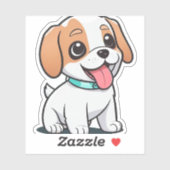 Niedliche Welpe Aufkleber (Blatt)