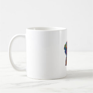 Niedliche Welpe aus flüssigen Farben 1 Kaffeetasse