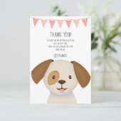 Niedliche Welpe Einladung (Stehend Vorderseite)