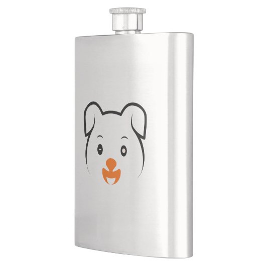 Niedliche Welpe Flachmann (Links)