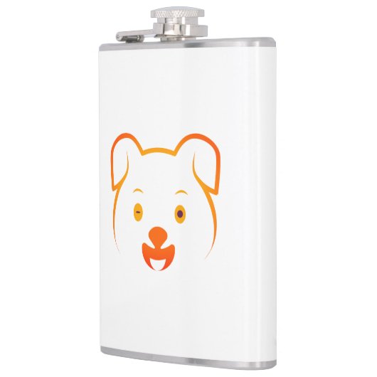 Niedliche Welpe Flachmann (Links)