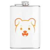 Niedliche Welpe Flachmann (Vorderseite)