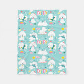 Niedliche Welpe Fleecedecke (Vorderseite)