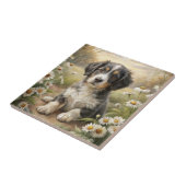 Niedliche Welpe Fliese (Seite)