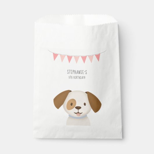 Niedliche Welpe Geschenktütchen (Vorderseite)