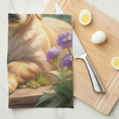 Niedliche Welpe Geschirrtuch (Viertel Falte)