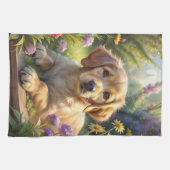 Niedliche Welpe Geschirrtuch (Horizontal)