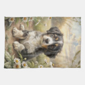 Niedliche Welpe Geschirrtuch (Horizontal)