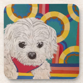 Niedliche Welpe Getränkeuntersetzer (Vorderseite)