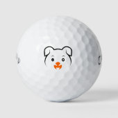 Niedliche Welpe Golfball (Vorderseite)