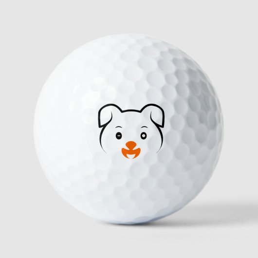 Niedliche Welpe Golfball (Vorderseite)