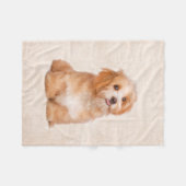 Niedliche Welpe Havanese Welpen-Fleece-Decke Fleecedecke (Vorderseite (Horizontal))