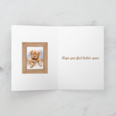 Niedliche Welpe Hoffnung Sie fühlen sich besser we Karte (Innenseite)