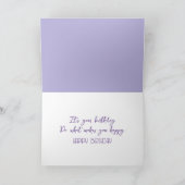 Niedliche Welpe im Schlamm zum Geburtstag Karte (Innenseite)