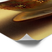 Niedliche Welpe in einem Teacup-Poster Poster (Ecke)