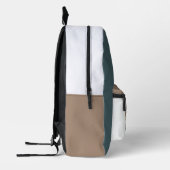 Niedliche Welpe in Jeans Art Monogram Bedruckter Rucksack (Links)