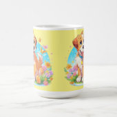 Niedliche Welpe Kaffeetasse (Mittel)