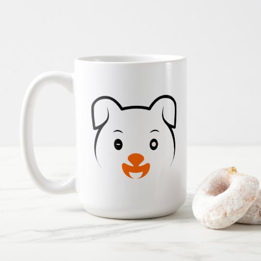 Niedliche Welpe Kaffeetasse (Mit Donut)