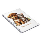 Niedliche Welpe/Kätzchen Notizblock (Rechte Seite)