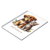 Niedliche Welpe/Kätzchen Notizblock (Linke Seite)