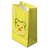 Niedliche Welpe Kleine Geschenktüte (Vorderseite Schrägansicht)