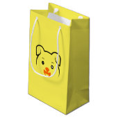 Niedliche Welpe Kleine Geschenktüte (Rückseite Schrägansicht)
