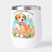 Niedliche Welpe Kleine Paws Big Liebe (Rückseite)