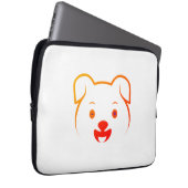 Niedliche Welpe Laptopschutzhülle (Vorne Rechts)