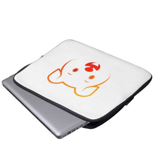 Niedliche Welpe Laptopschutzhülle (Vorne Knopf)