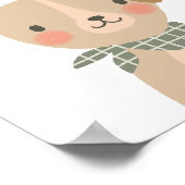 Niedliche Welpe Lasse Kinder spielen Poster (Ecke)