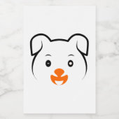 Niedliche Welpe Lebensmitteletikett (Einzelnes Label)