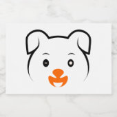 Niedliche Welpe Lebensmitteletikett (Einzelnes Label)